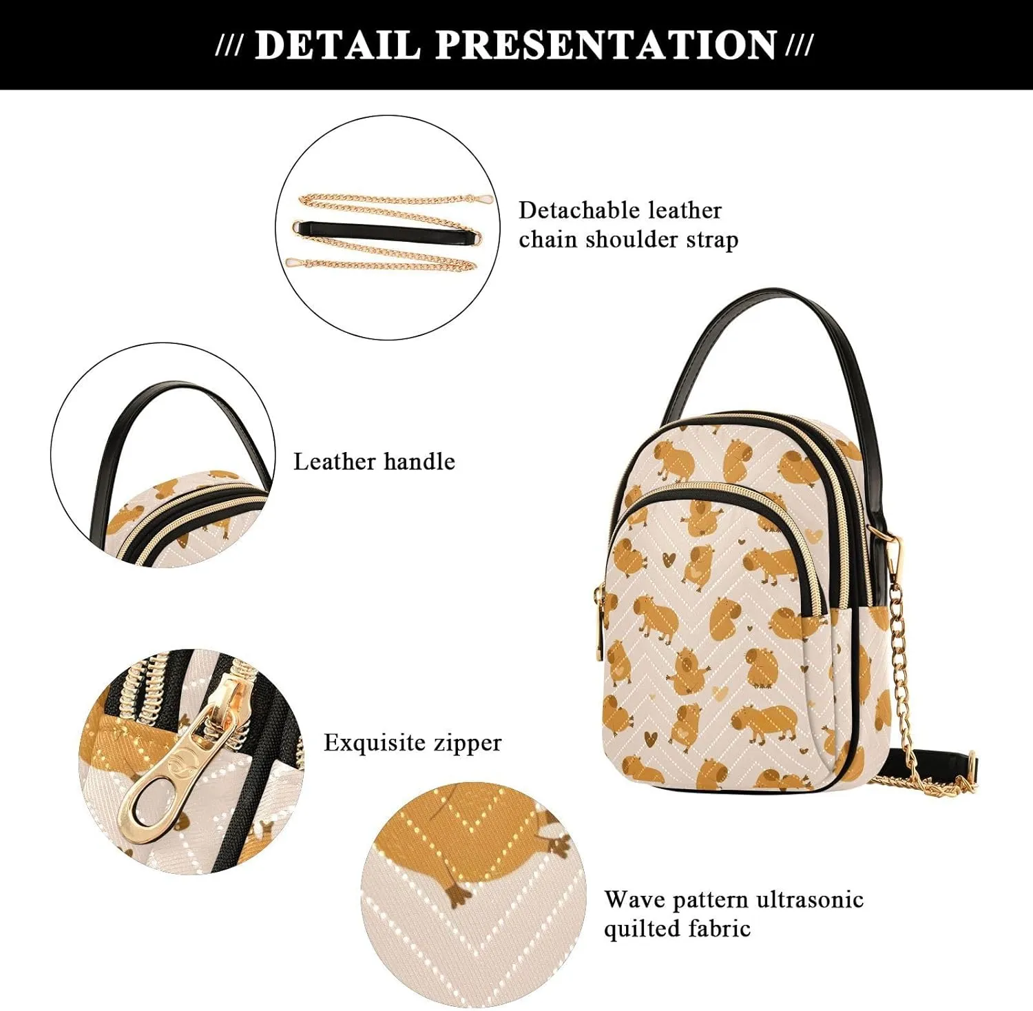 Joisal Long Hands Funny Multicolor Anti Theft Crossbody Bag, Handbags for Women Trendy Messenger Bag