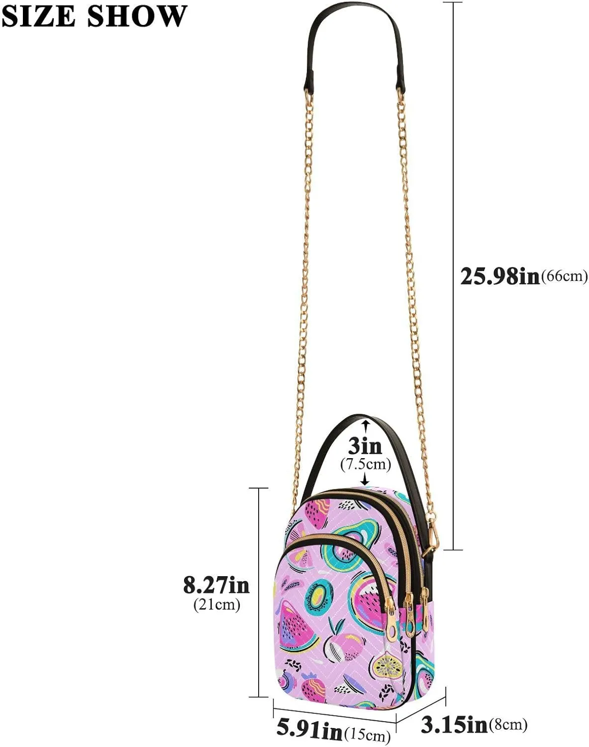 Joisal Long Hands Funny Multicolor Anti Theft Crossbody Bag, Handbags for Women Trendy Messenger Bag