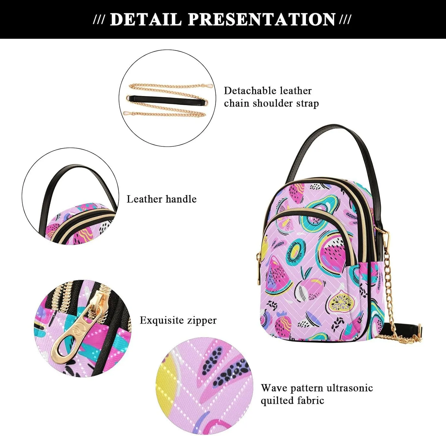Joisal Long Hands Funny Multicolor Anti Theft Crossbody Bag, Handbags for Women Trendy Messenger Bag