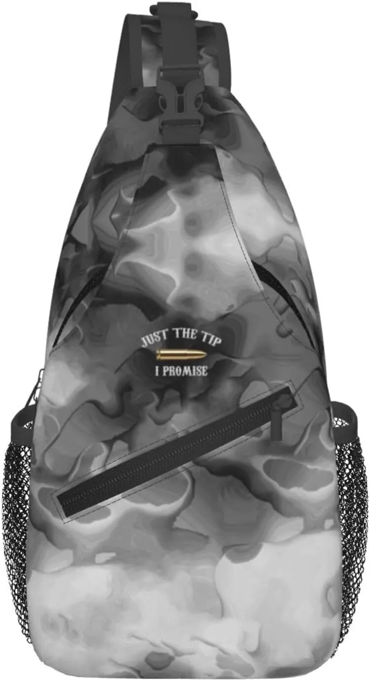 Just The Tip I Promise Sling Bag Crossbody Backpack Shoulder Casual Daypack Bag for Men Women