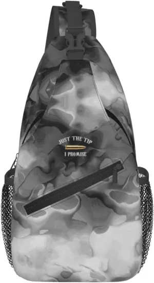 Just The Tip I Promise Sling Bag Crossbody Backpack Shoulder Casual Daypack Bag for Men Women