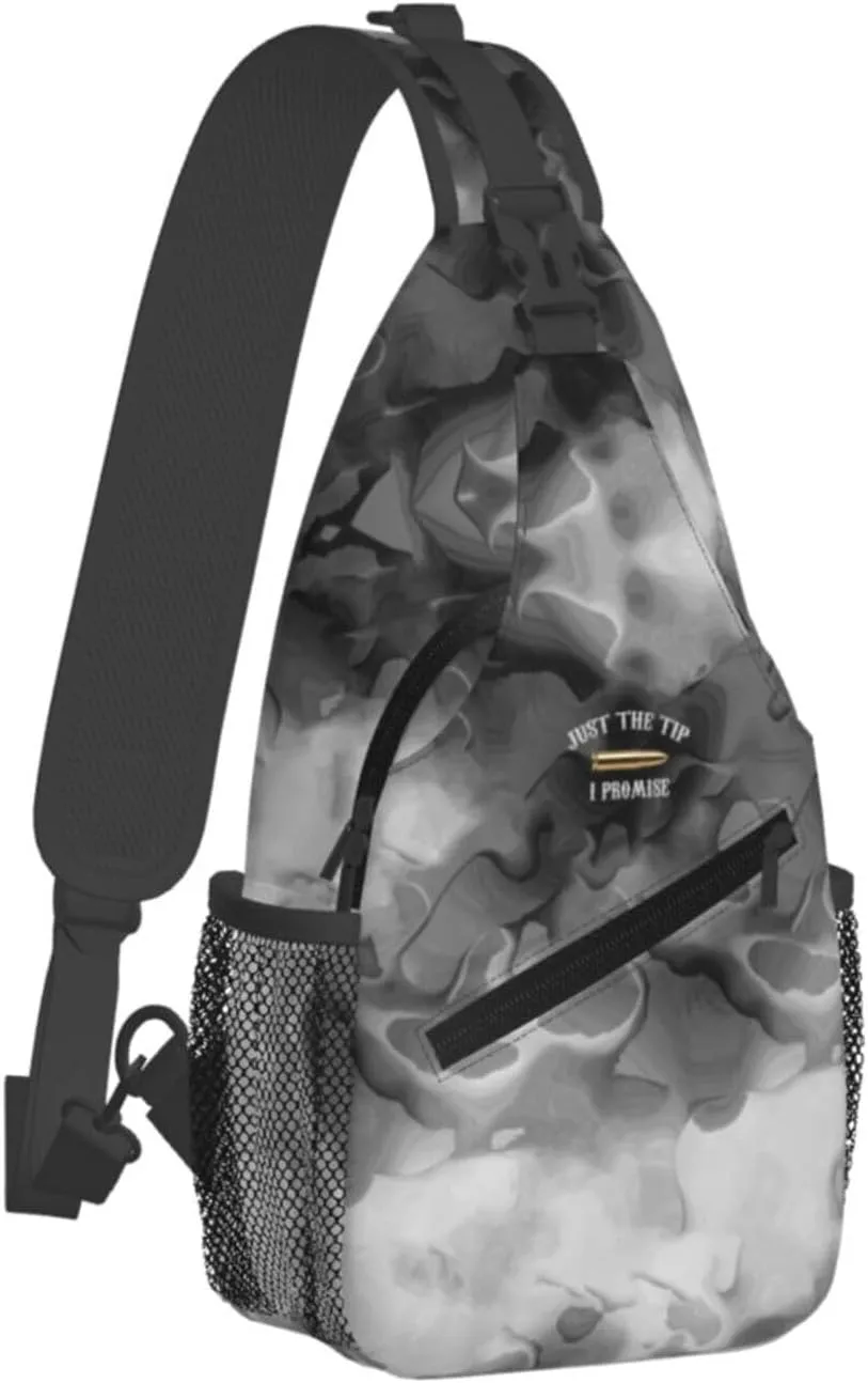 Just The Tip I Promise Sling Bag Crossbody Backpack Shoulder Casual Daypack Bag for Men Women