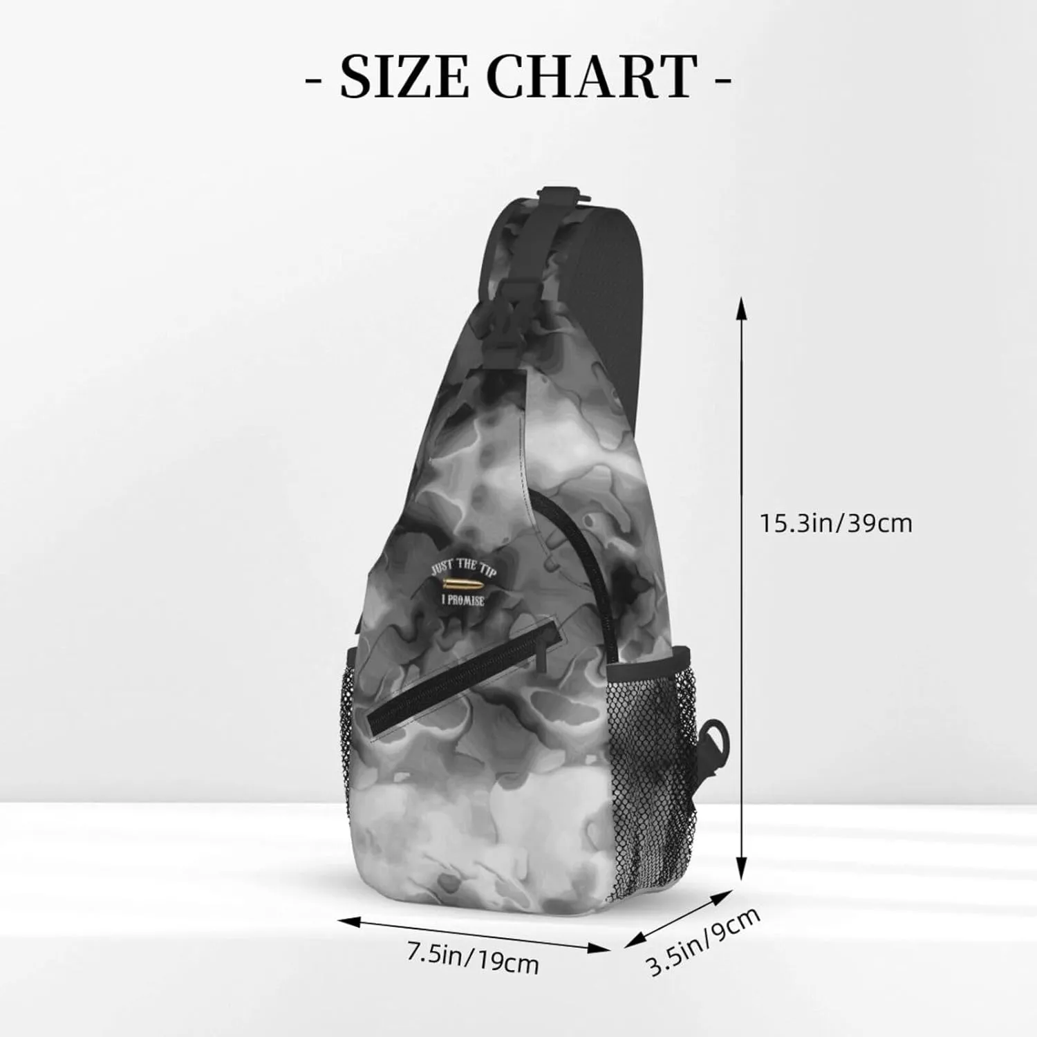 Just The Tip I Promise Sling Bag Crossbody Backpack Shoulder Casual Daypack Bag for Men Women