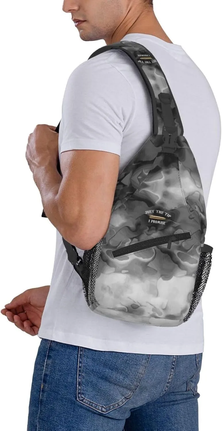 Just The Tip I Promise Sling Bag Crossbody Backpack Shoulder Casual Daypack Bag for Men Women
