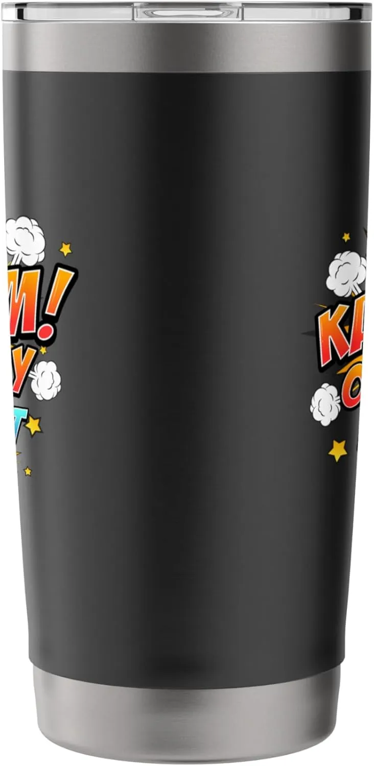 Ka-Blam 1 Year Old Boys 1st Birthday Comic Book Super Hero Stainless Steel Insulated Tumbler