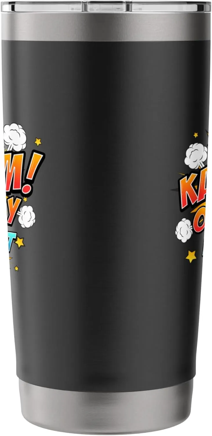 Ka-Blam 1 Year Old Boys 1st Birthday Comic Book Super Hero Stainless Steel Insulated Tumbler