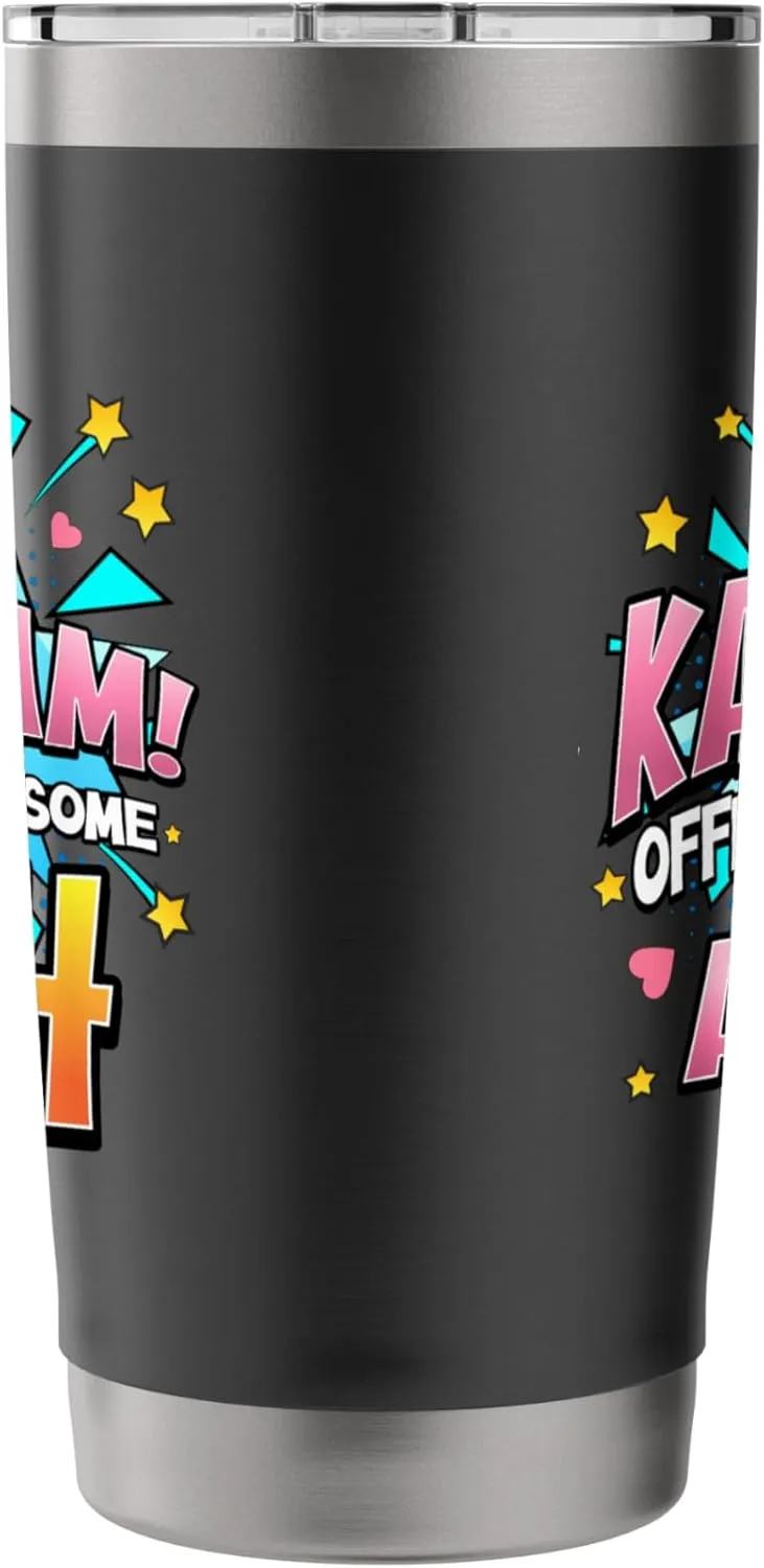 Ka-Blam 14 Year Old Girls 14th Birthday Comic Book Superhero Stainless Steel Insulated Tumbler
