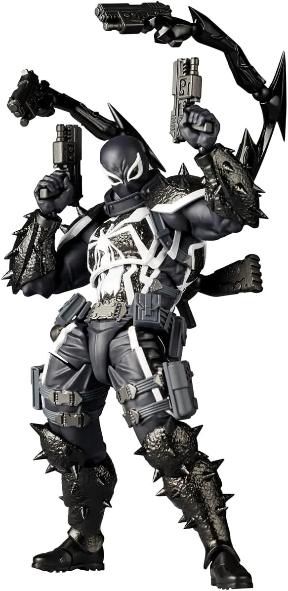 Kaiyodo Revoltech NR061 Amazing Yamaguchi Agent Venom Total Height Approx. 6.7 inches (170 mm), Non-Scale, PVC, ABS, POM, Pre-Painted Action Figure, Resale