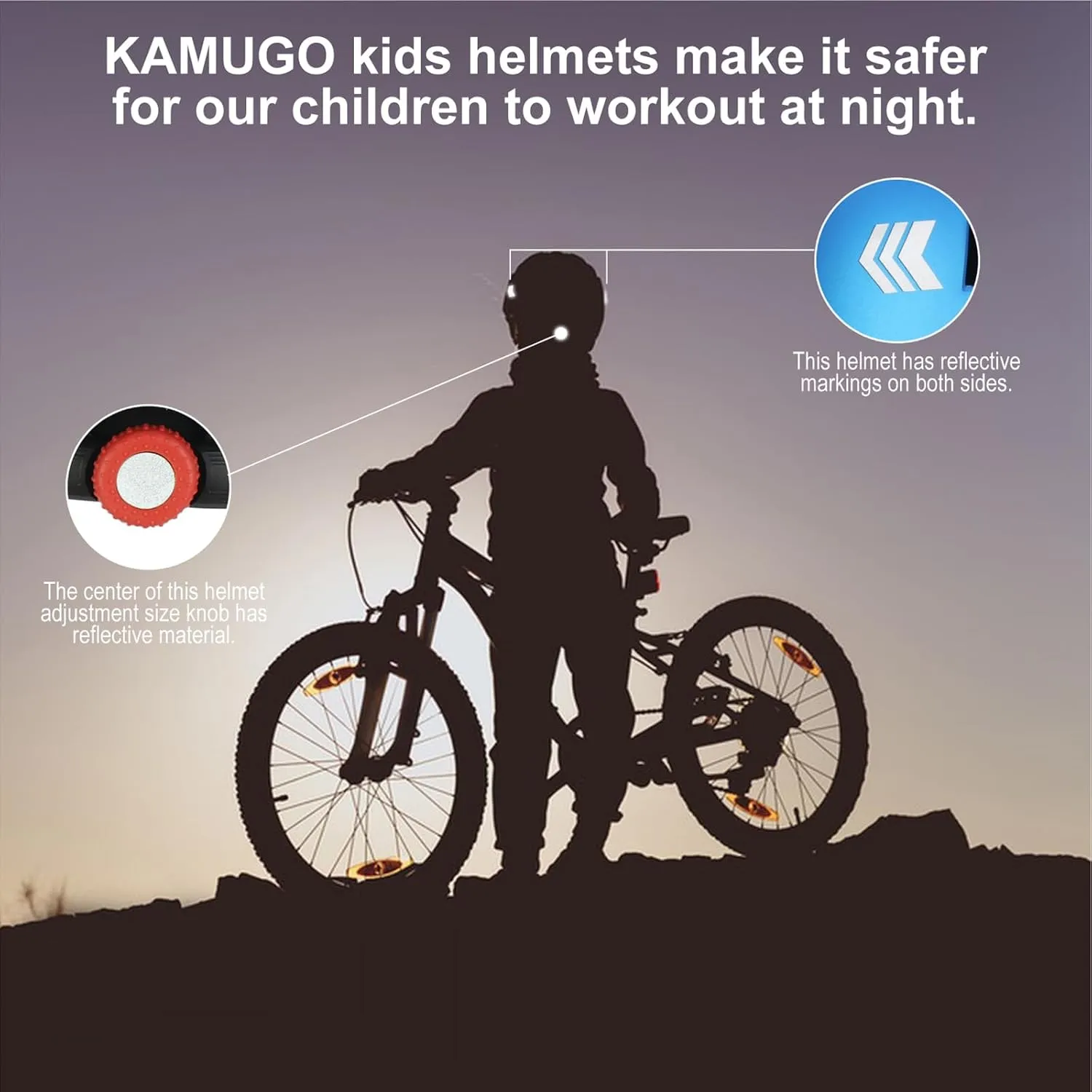 KAMUGO Toddler Helmet Kids Bike Helmet for Girls Boys Ages 2-8 Years,Toddler Bicycle Helmet Suitable for Skateboard Scooter Roller Skating Inline Roller Skating