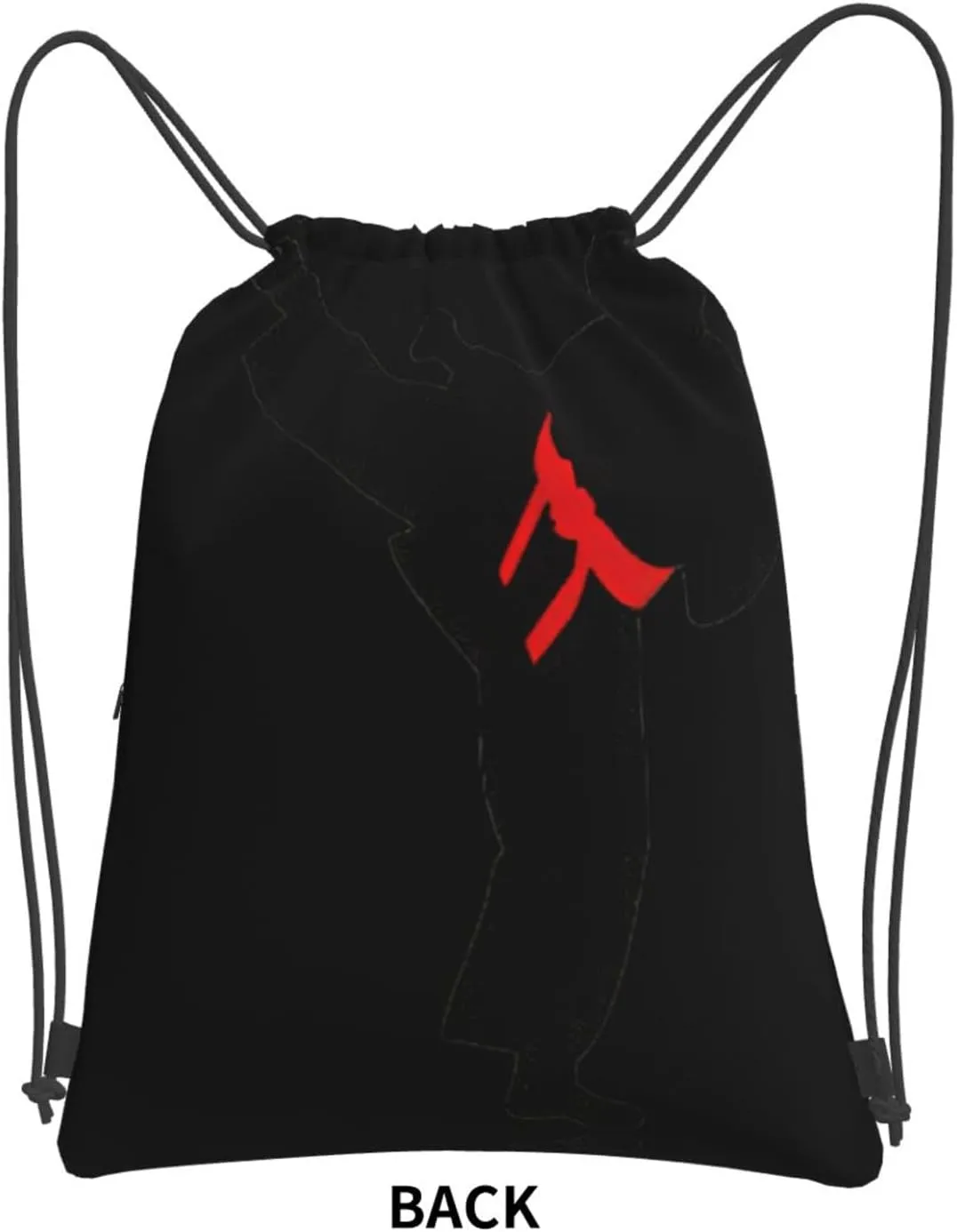 Karate Boy Vector Changeable Belt Color Drawstring Gym Bag Sports String Backpack For Beach Picnic, Family Outing