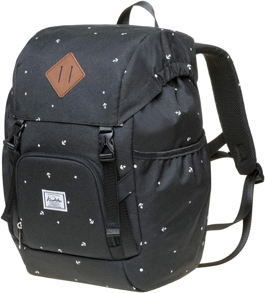 KAUKKO Causal Backpack - Daypack, Spacious and Classy fits 14" Laptop, 18.9L