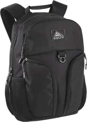 Kelty Laptop Backpack Bag 25 Liter, 18 Inch Multipocket College Backpack for Men, Women, Hiking, Work - Black (All Black Backpack)