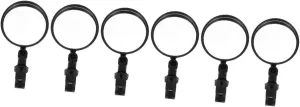 KESYOO 3sets Adjustable Quick Release Scooter Handlebar Mirror Bike Rearview Mirror 360-degree Rotation for Bicycles 2pcs*3
