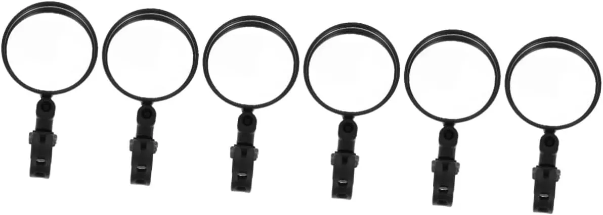 KESYOO 3sets Adjustable Quick Release Scooter Handlebar Mirror Bike Rearview Mirror 360-degree Rotation for Bicycles 2pcs*3