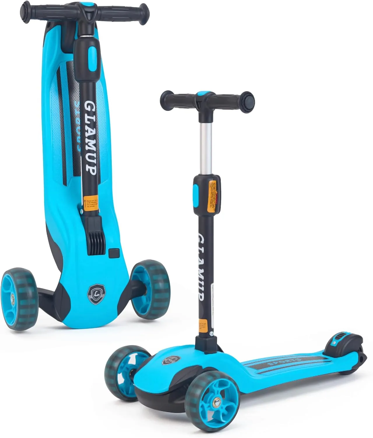 Kick Scooter Adjustable Height Adjustable Handlebar，Kids Scooter 3 Wheel with LED Lights，Suitable Kids Ages 2，Ages 6，Ages 8，Extra Wide Deck for Boys and Girls