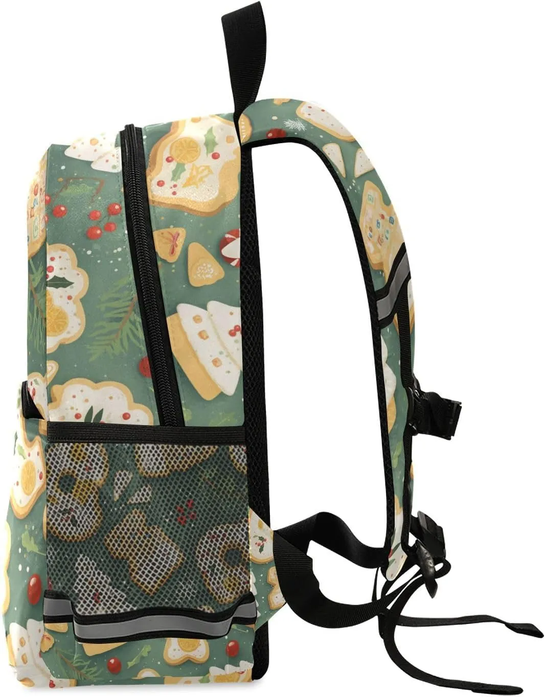 Kids Backpack for Kindergarten, Holiday Christmas Cookies Oil Painting, Waterproof Schoolbags Cute Travel Daypack