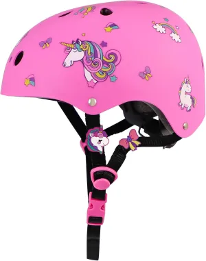 Kids Bike Helmet for Girls 3-5-8-14, Unicorn Adjustable Toddler Helmets for Bicycle, Roller Skating, Skateboard, Scooter, Skiing