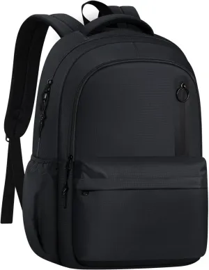 Kids School Bakcpack for Women Aesthetic Laptop Backpack Black Lightweight College Bookbag Travel Casual Daypack