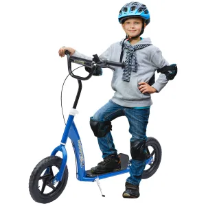 Kids Scooter Street Bike with 12 Tire for Ages 5  Ride on Toy Blue