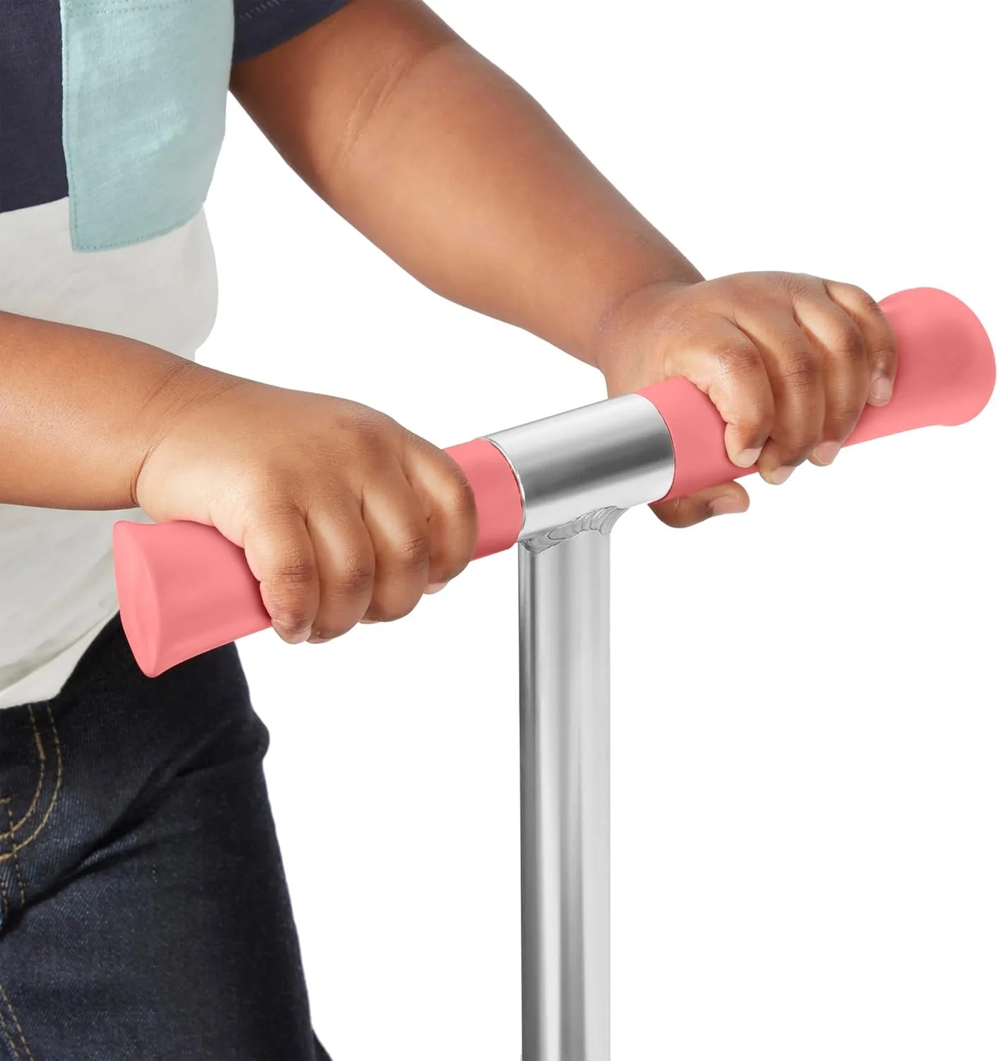 Kids Scooter, Toddler Scooter, Flyer Glider Jr. with Light Up Wheels, Pink, Radio Flyer Ride On Toys for Kids 2-5 Years Old, for Outdoor Riding