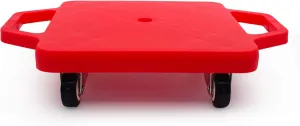 Kids Sitting Board with Universal Wheels - Safety Plastic Scooter for Kids Ages 6-12 - Manual Sport Scooter with Handles for Gym Class