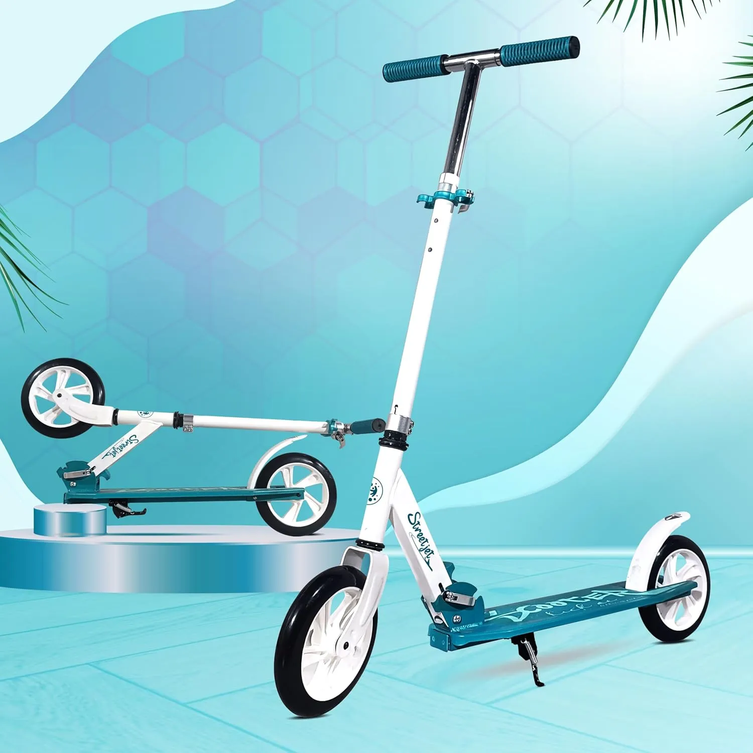 Kidsmate StreetJet Kick Scooter for Aged 6 Years and Above | Kids & Adult Scooter