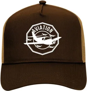 Kings Of NY Aviation Airplane Retro Adult Mesh Trucker Hat for Men and Women Golf Snapback Baseball Cap