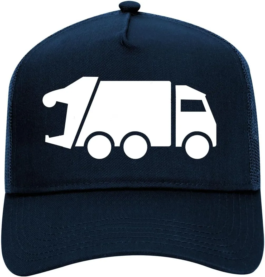 Kings Of NY Garbage Truck Retro Adult Mesh Trucker Hat for Men and Women Golf Snapback Baseball Cap