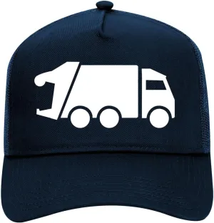 Kings Of NY Garbage Truck Retro Adult Mesh Trucker Hat for Men and Women Golf Snapback Baseball Cap
