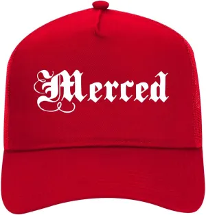 Kings Of NY Merced California CA City Retro Adult 5 Panel Mesh Trucker Hat for Men and Women