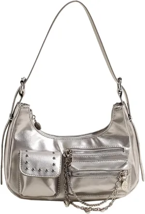 Ladies Fashion Handbag - Soft PU Leather Crossbody, Top-handle, Messenger, Medium Hobo Bag