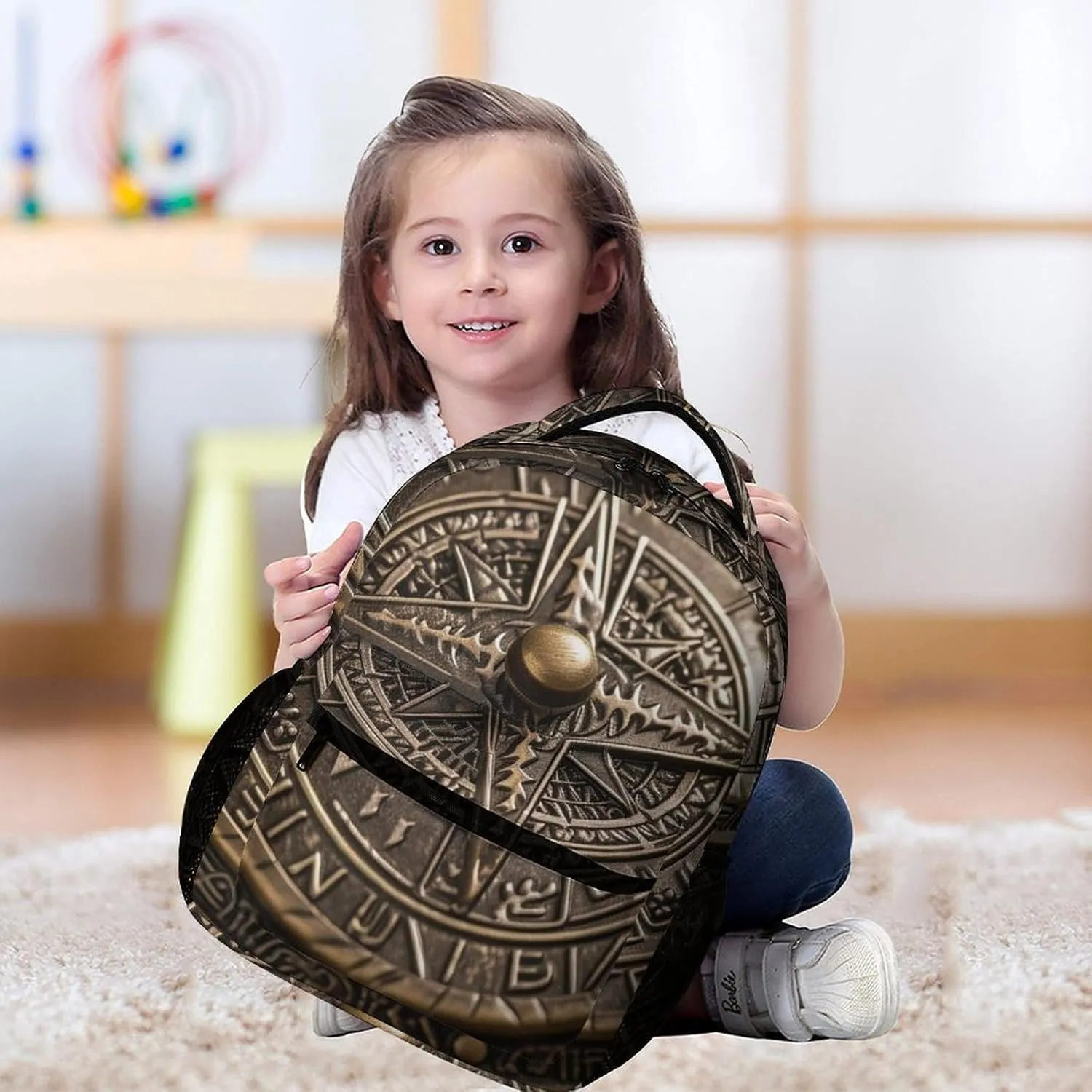 Laptop Backpack for Travel Daypack Computer Bag Work Magical Norse Runes Compass Back Pack Nurse Bag for Hiking