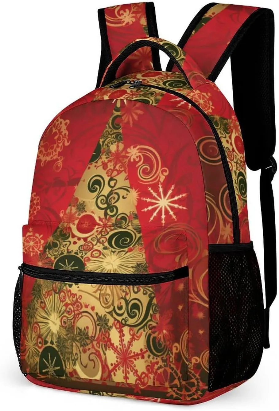 Laptop Backpack for Travel Daypack Computer Bag Work Merry Christmas Back Pack Nurse Bag for Hiking