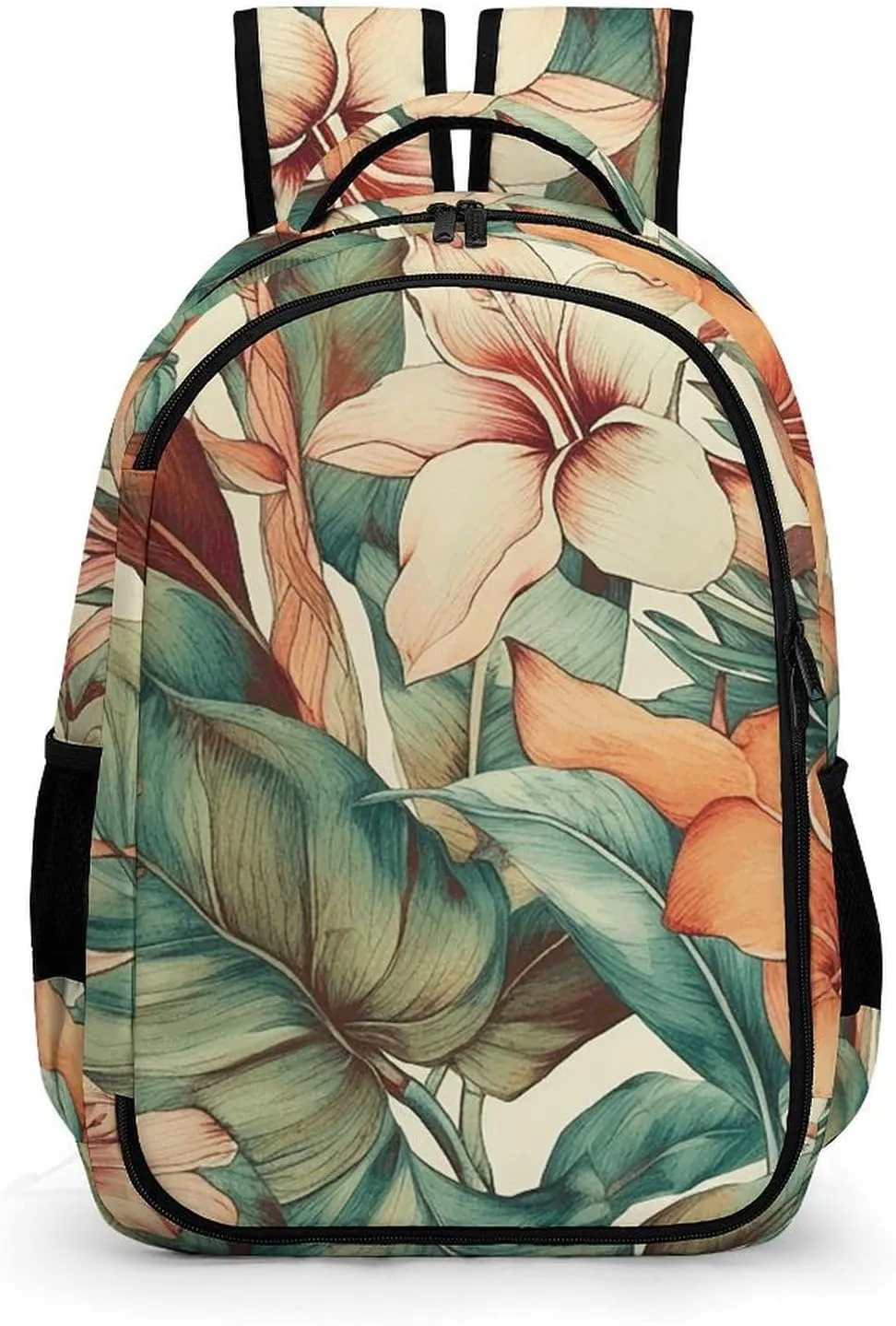 Laptop Backpack for Women Men Daypack Waterproof Botanical Watercolor Painting Computer Bag Business Work Bag for Travel