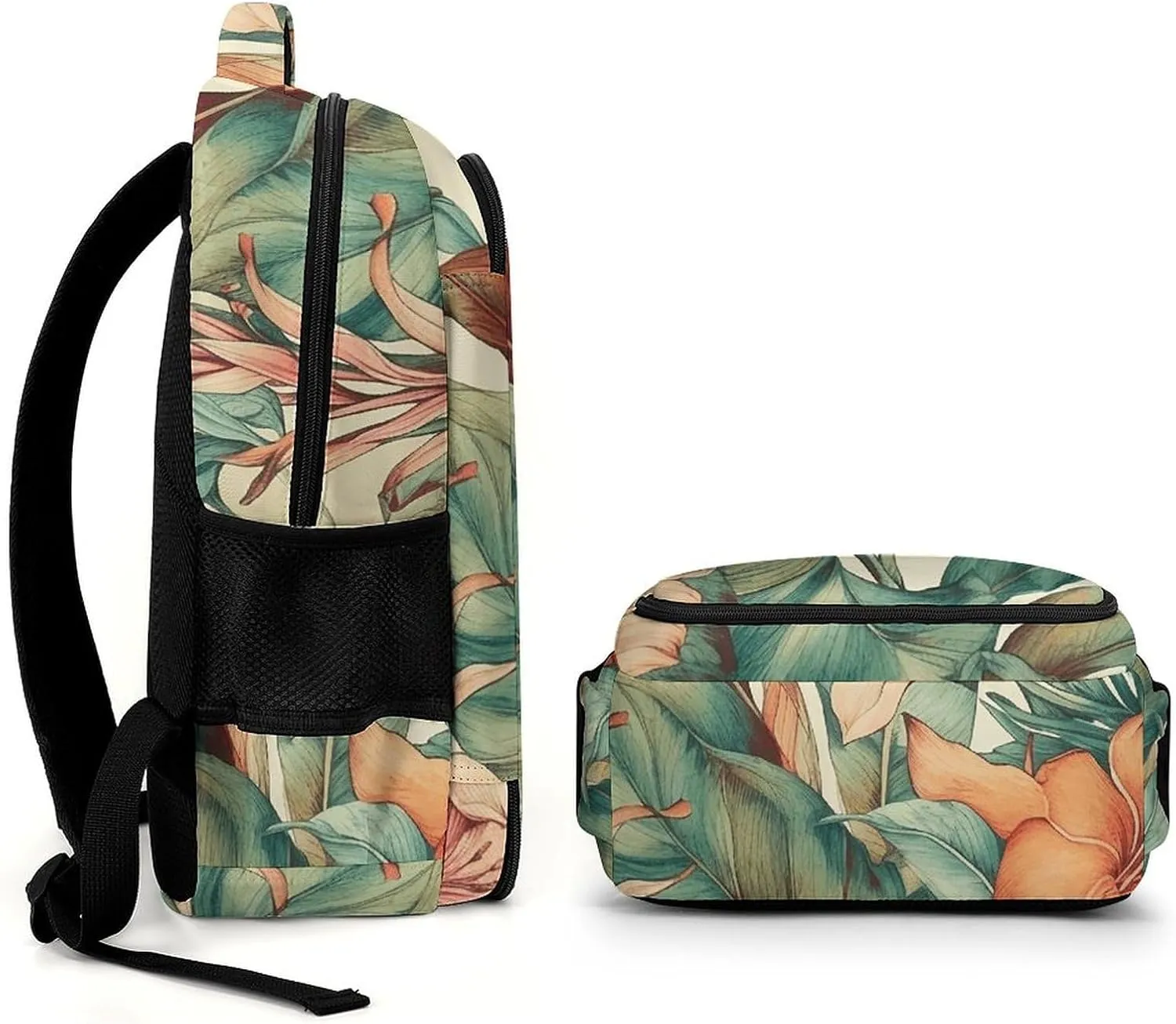 Laptop Backpack for Women Men Daypack Waterproof Botanical Watercolor Painting Computer Bag Business Work Bag for Travel