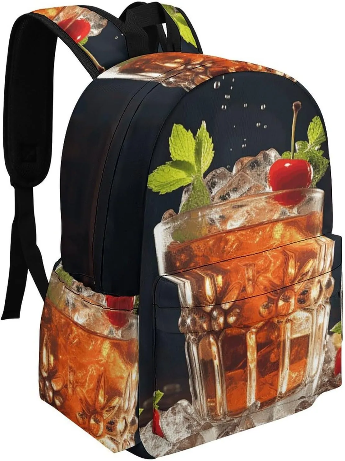 Laptop Backpack for Women Men Daypack Waterproof Classic Cocktail Computer Bag Business Work Bag for Travel