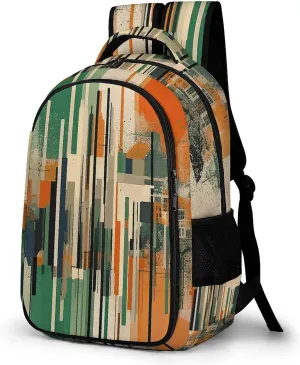 Laptop Backpack for Women Men Daypack Waterproof Complex Patterns Computer Bag Business Work Bag for Travel