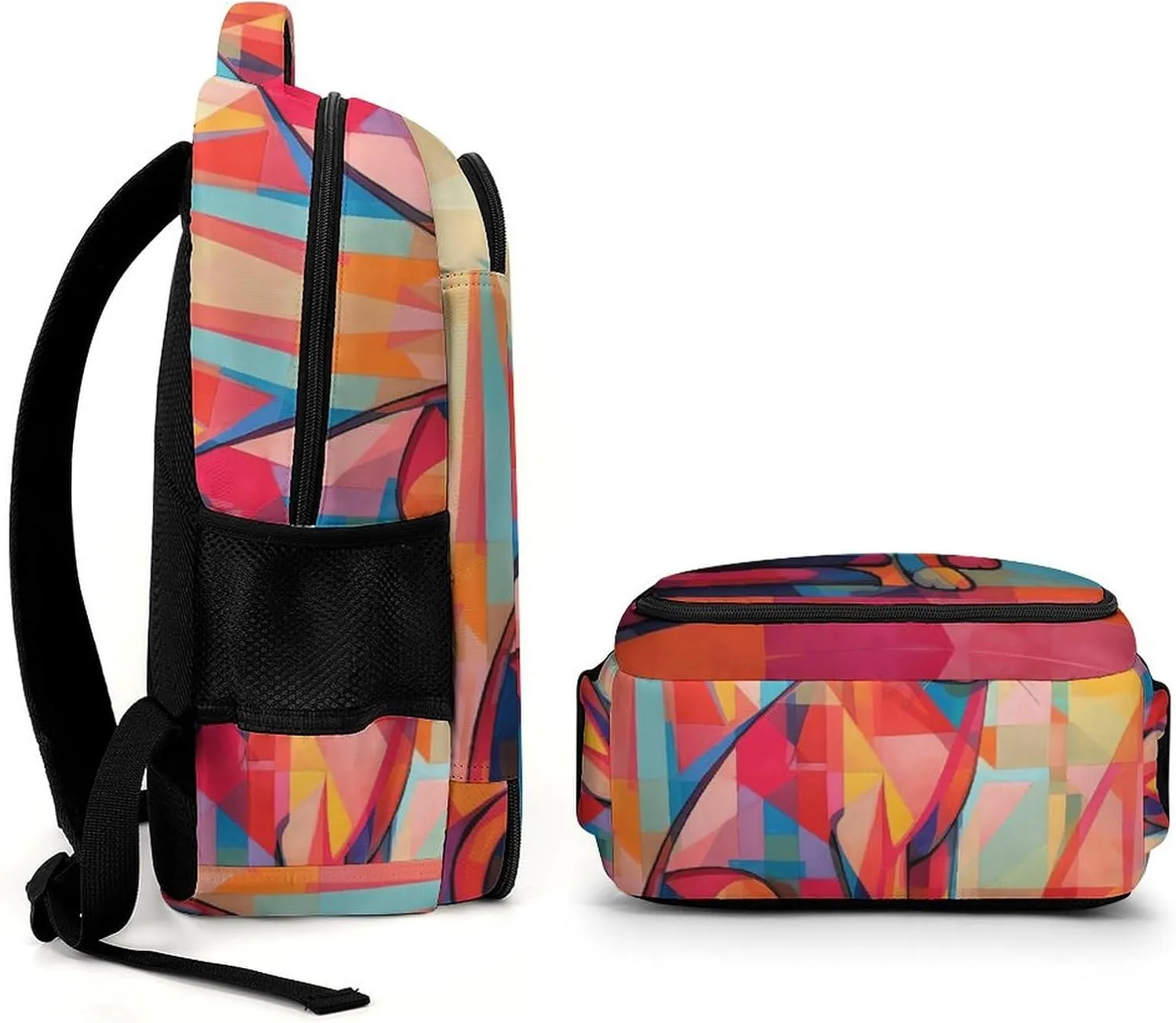 Laptop Backpack for Women Men Daypack Waterproof Mid Century Modern Art Cat Computer Bag Business Work Bag for Travel