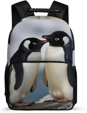 Laptop Backpack I Love Penguins Daypack Computer Bag Travel Laptop Bag Casual Nurse Bag for Women Men