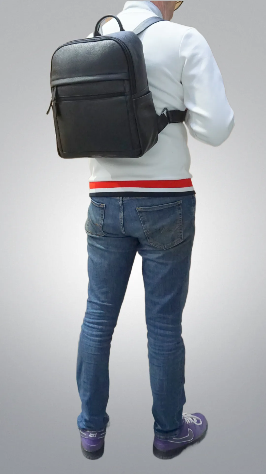 Laptop Backpack in Pebble Grain Leather