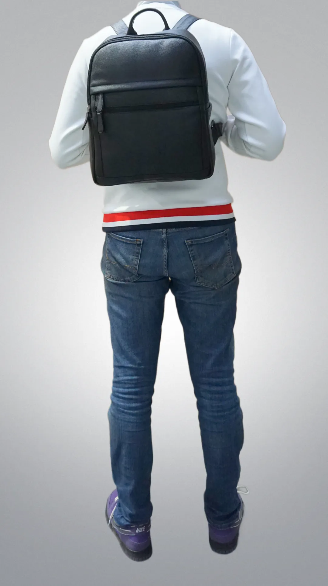 Laptop Backpack in Pebble Grain Leather