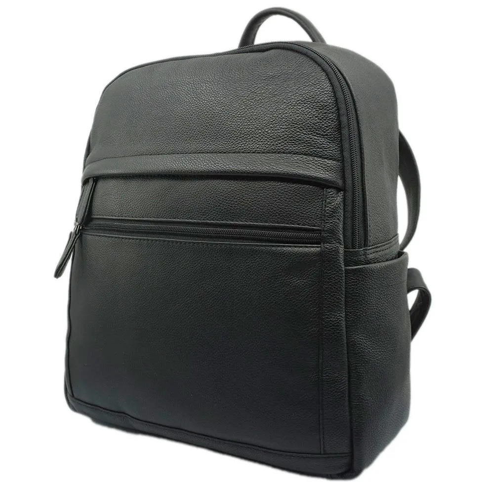 Laptop Backpack in Pebble Grain Leather