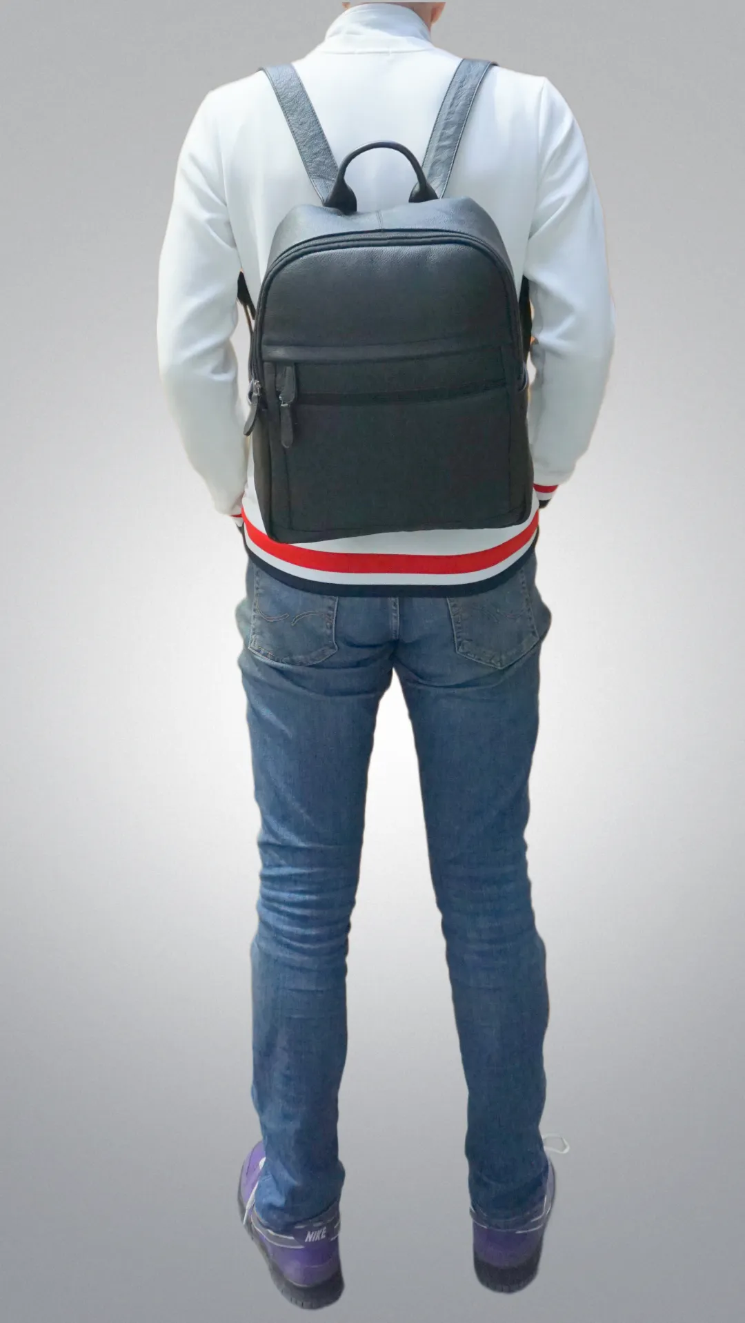 Laptop Backpack in Pebble Grain Leather