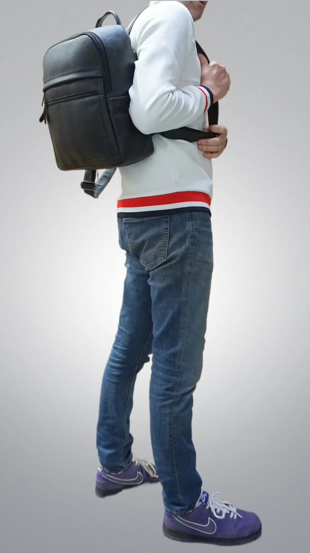 Laptop Backpack in Pebble Grain Leather