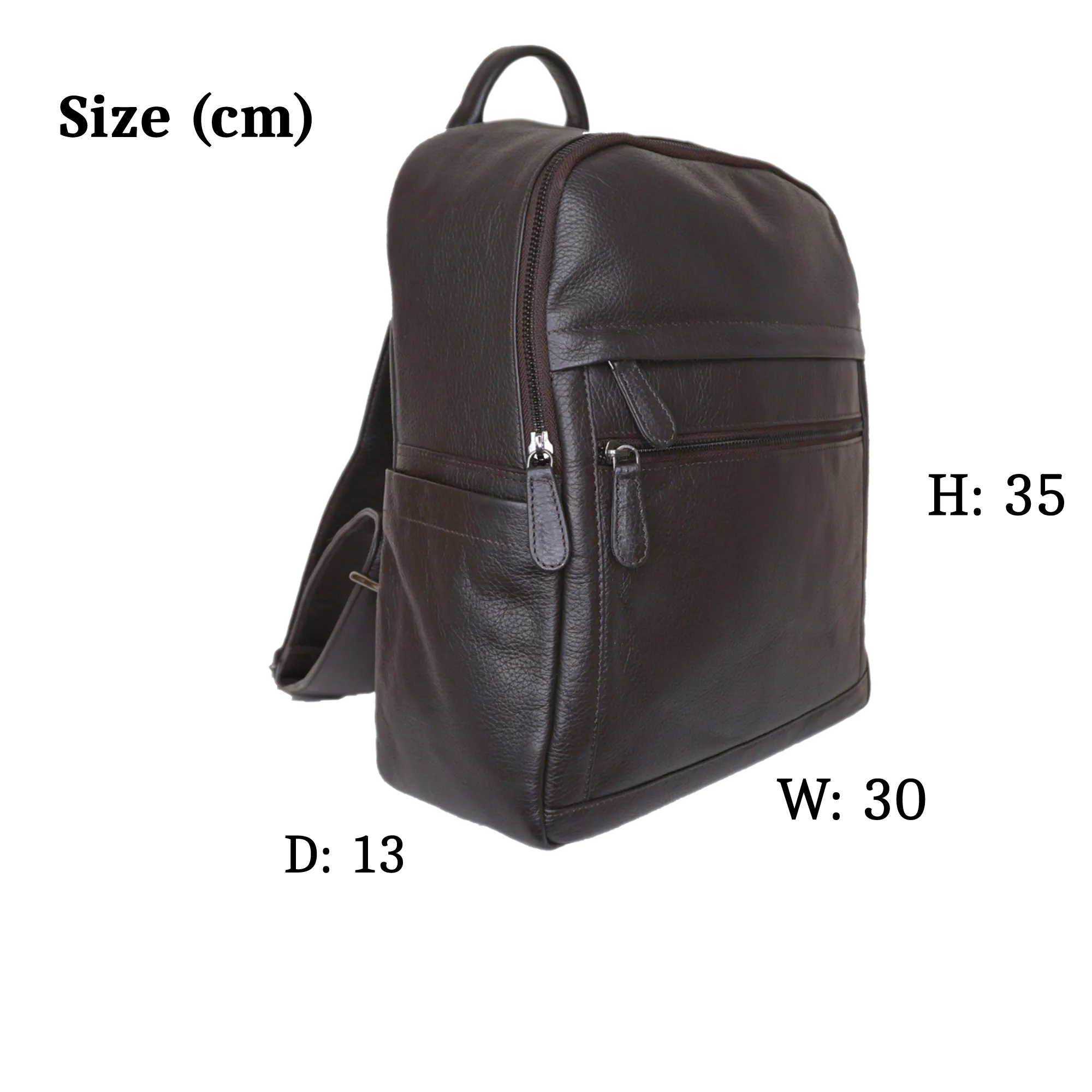 Laptop Backpack in Pebble Grain Leather
