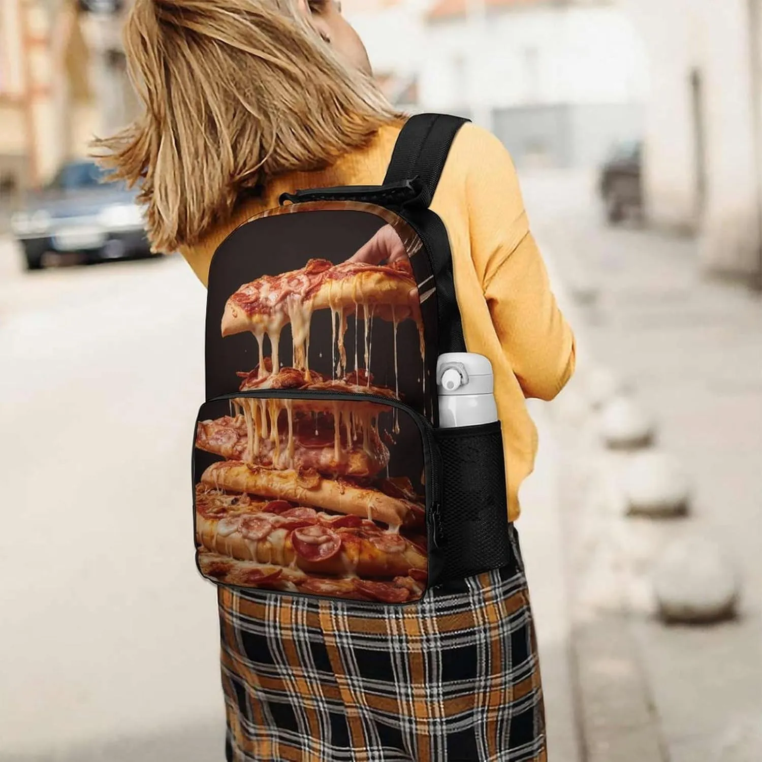 Laptop Backpack Some Pizza Daypack Computer Bag Travel Laptop Bag Casual Nurse Bag for Women Men