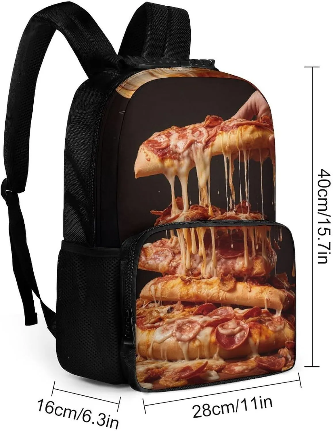 Laptop Backpack Some Pizza Daypack Computer Bag Travel Laptop Bag Casual Nurse Bag for Women Men