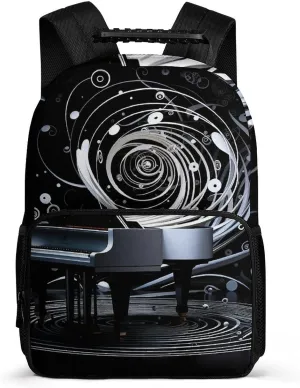 Laptop Backpack Spiral Piano Daypack Computer Bag Travel Laptop Bag Casual Nurse Bag for Women Men