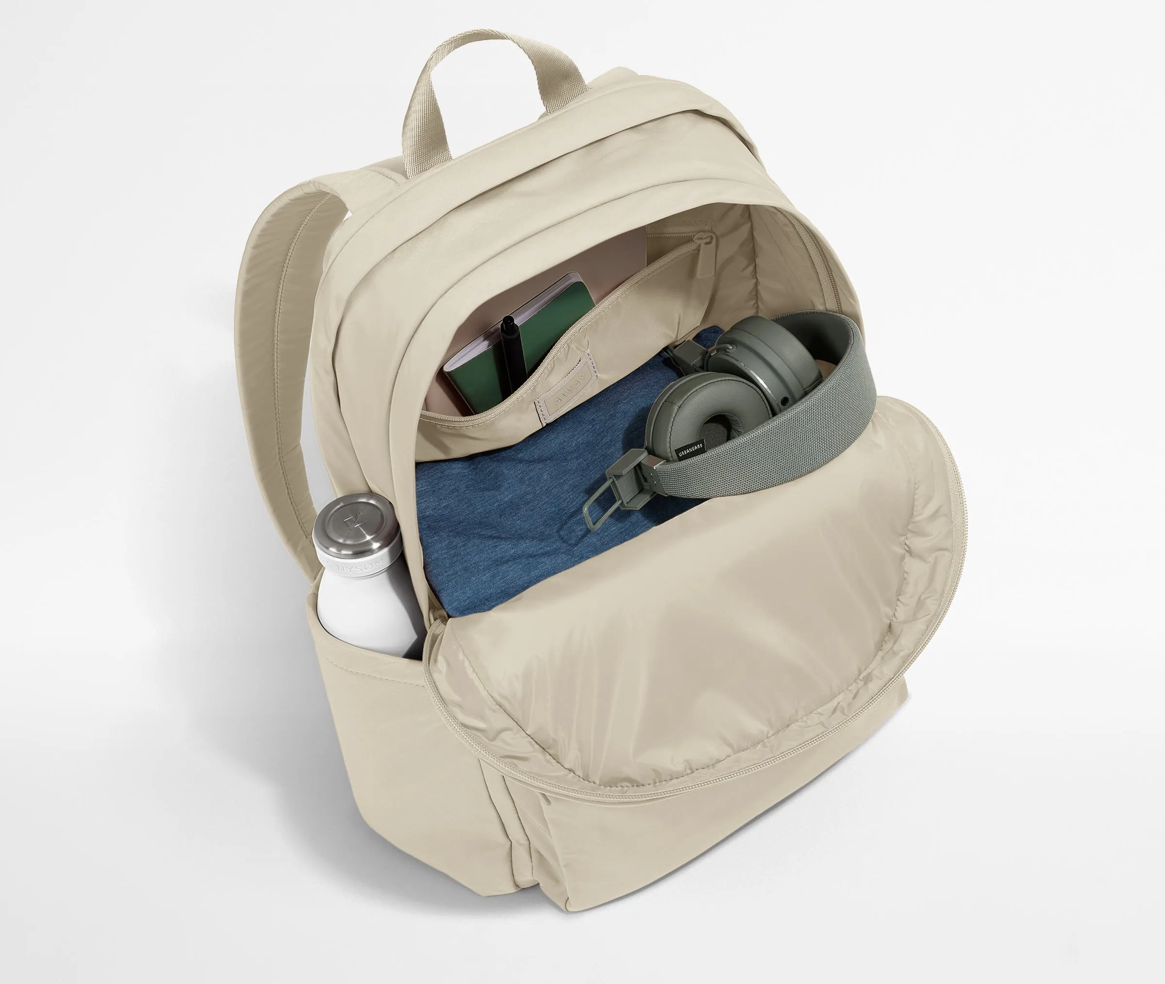 Large Featherlight Backpack in Salt White