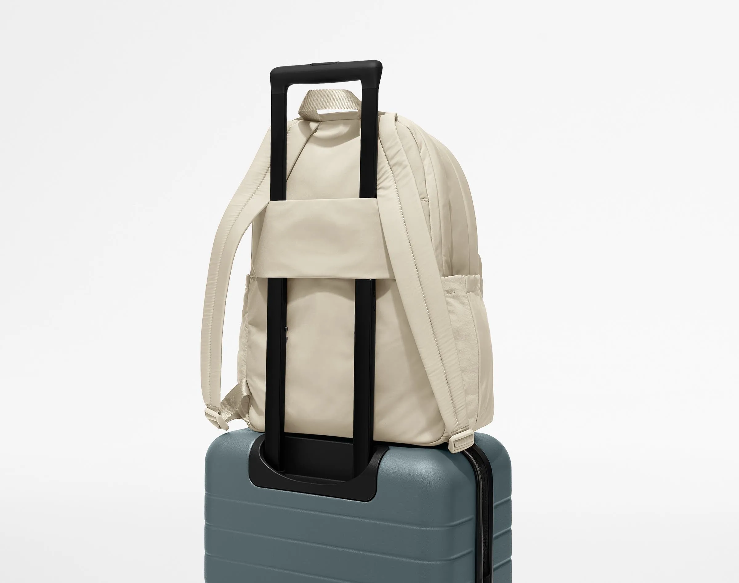 Large Featherlight Backpack in Salt White